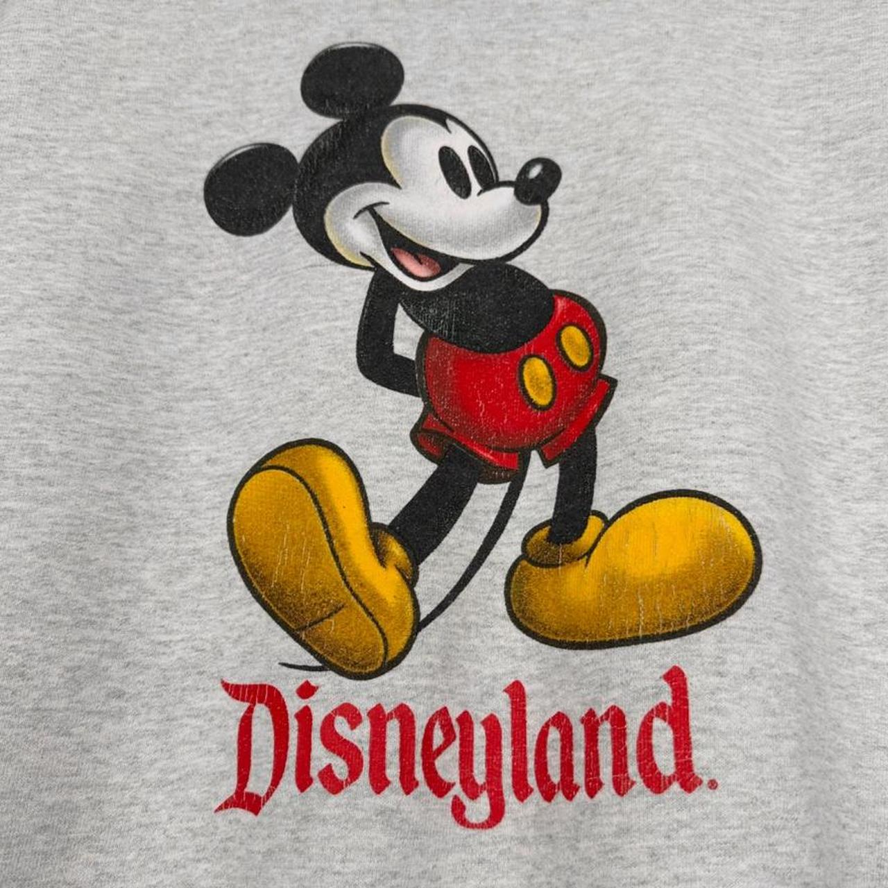 Vintage 00s Disneyland Mickey Mouse Heavyweight Grey Sweatshirt (L)