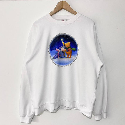 Vintage Pooh & Friends Snow Days Sweatshirt (L)