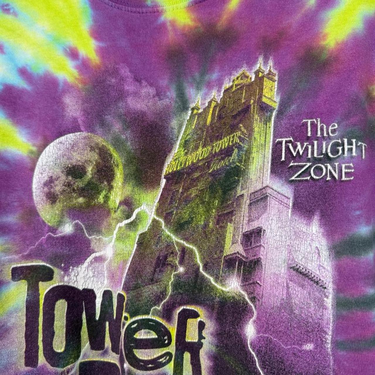 Vintage 00s Tower of Terror I Survived Tie Dye T Shirt (L)