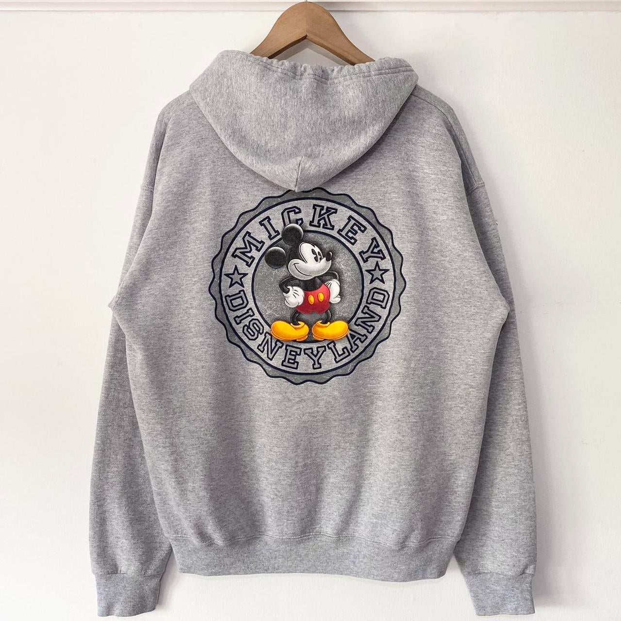 Mickey Disneyland Spell Out 00s Hoodie (L)