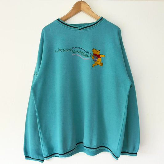 Vintage Winnie the Pooh Bees Embroidered Sweatshirt (L)