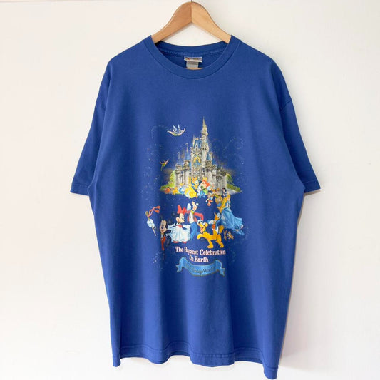 Vintage Walt Disney World Happiest Celebration on Earth 2005 T Shirt (XL)