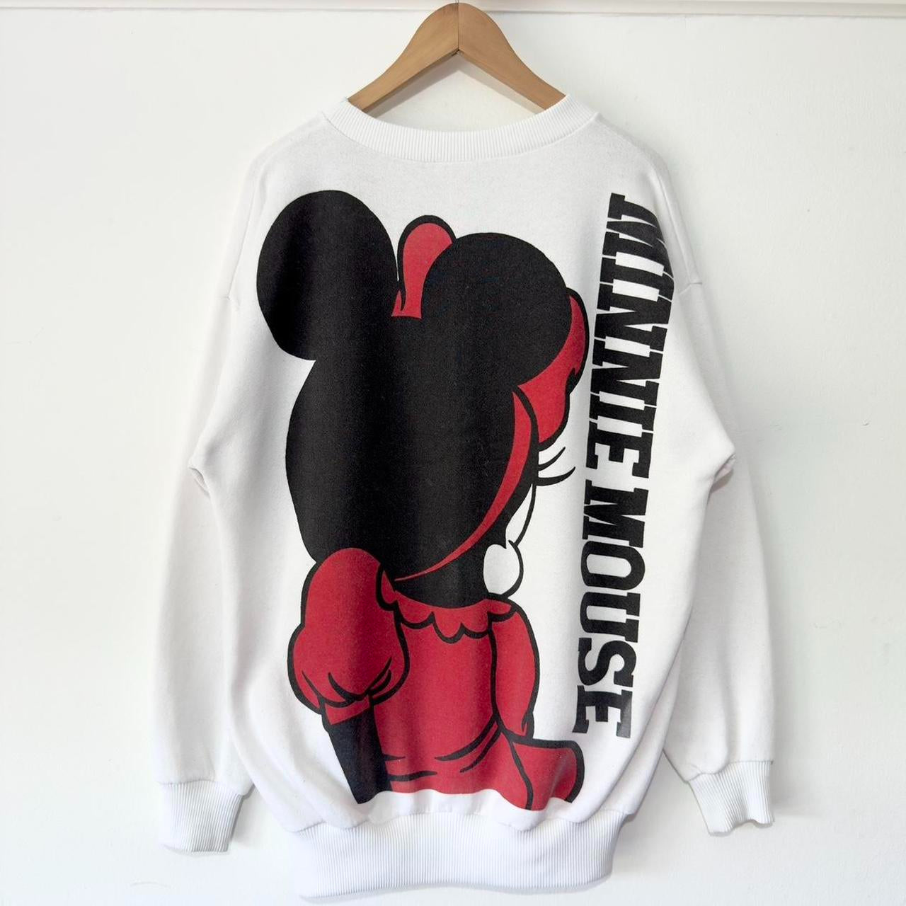 Vintage Minnie Mouse Big Print 90s Sweatshirt (M/L)