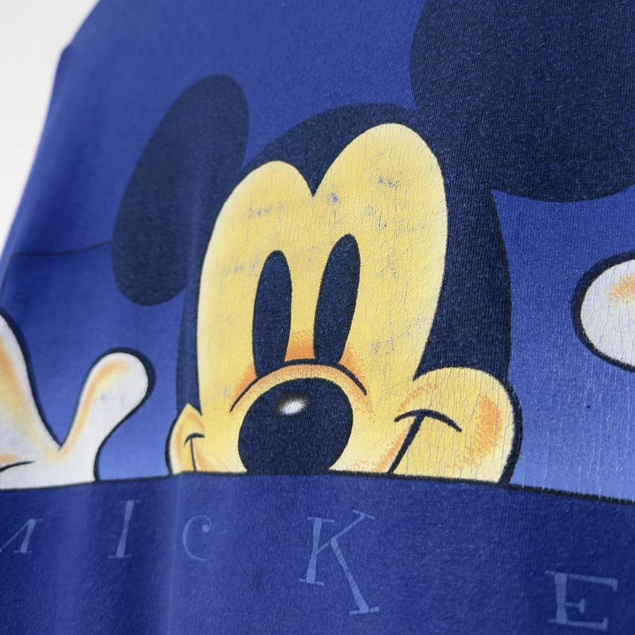 Vintage Mickey Mouse Face 90s T Shirt (L)