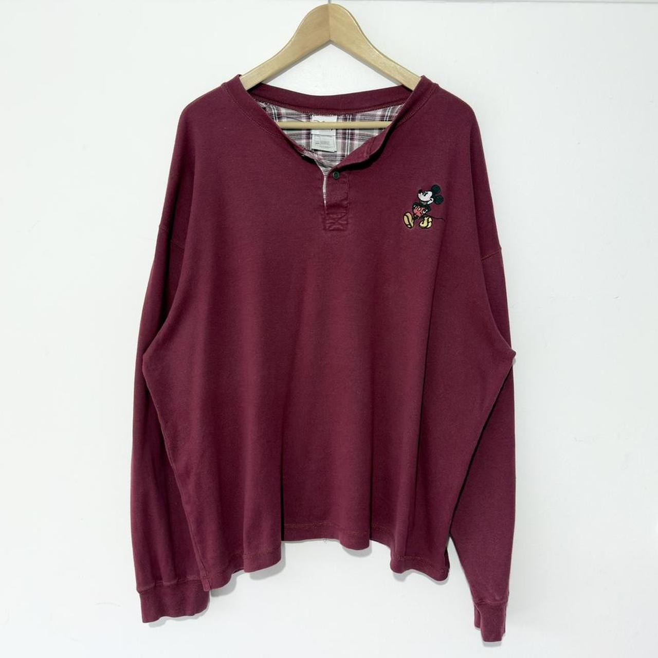 Vintage Mickey Henley 00s Long Sleeve (Boxy XXL)