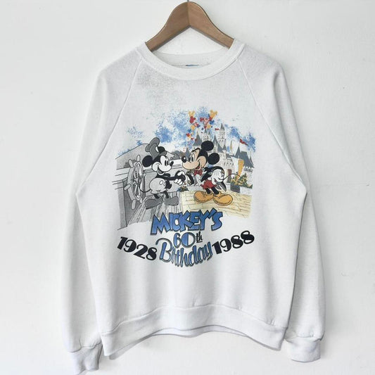 Vintage Mickey's 60th Birthday 1988 Sweatshirt (M)