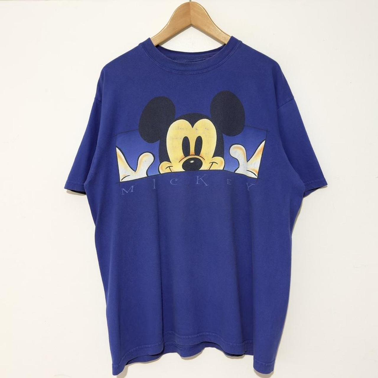 Vintage Mickey Mouse Face 90s T Shirt (L)