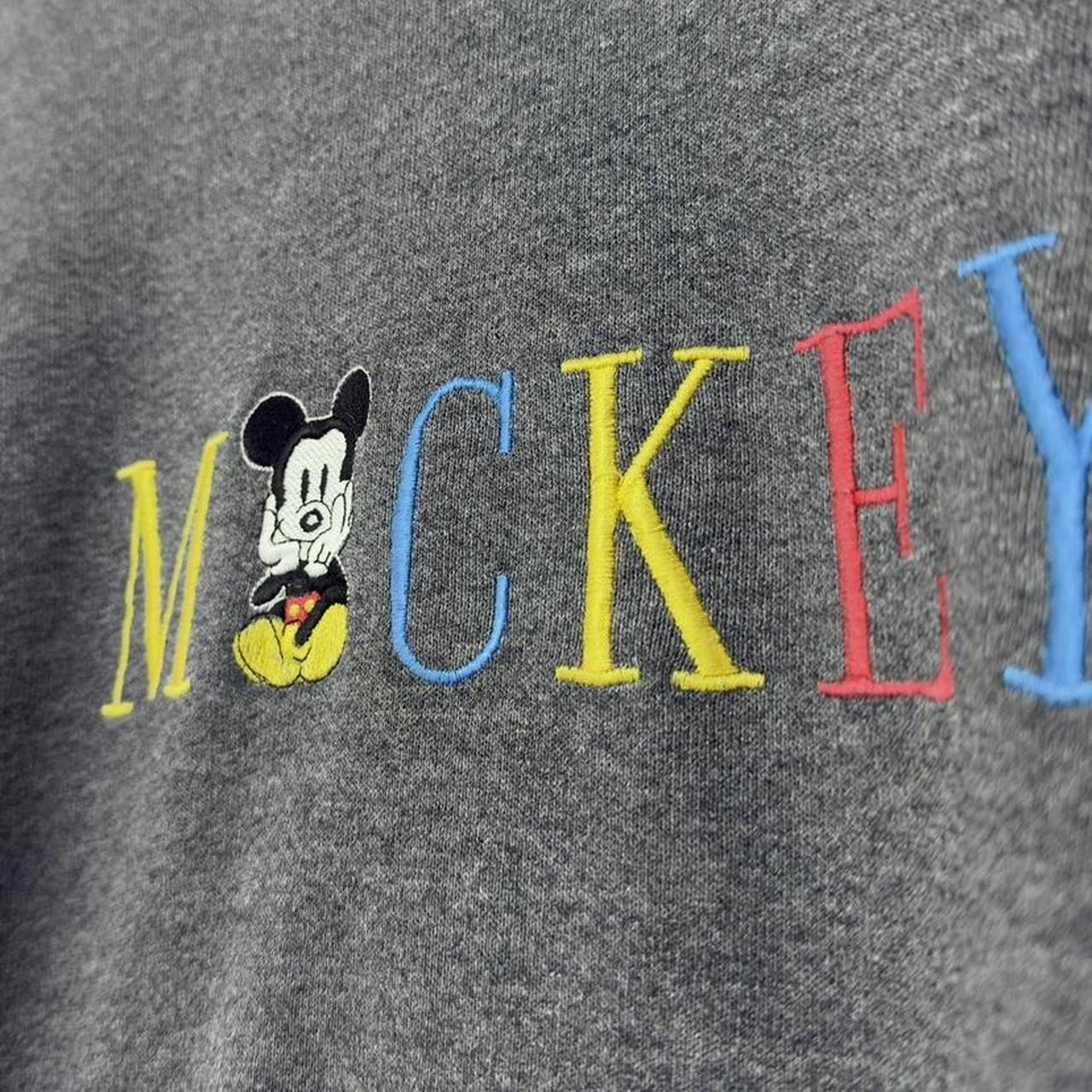 Vintage Mickey Spell Out 90s Sweatshirt (L)