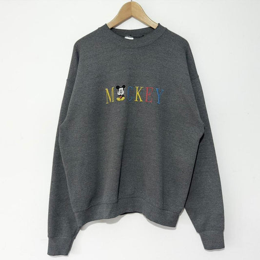 Vintage Mickey Spell Out 90s Sweatshirt (L)