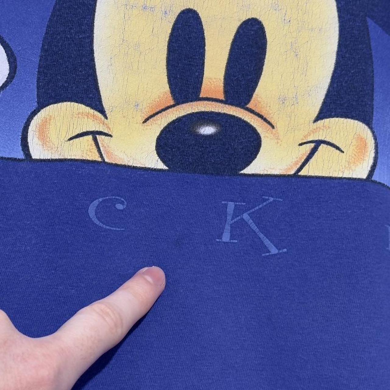 Vintage Mickey Mouse Face 90s T Shirt (L)