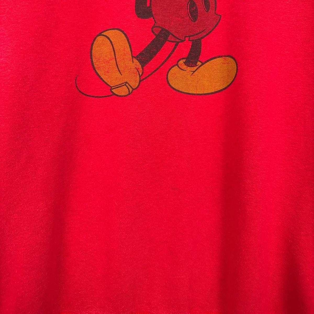 Vintage 00s Classic Mickey Mouse Disney Store Red Sweatshirt (S)