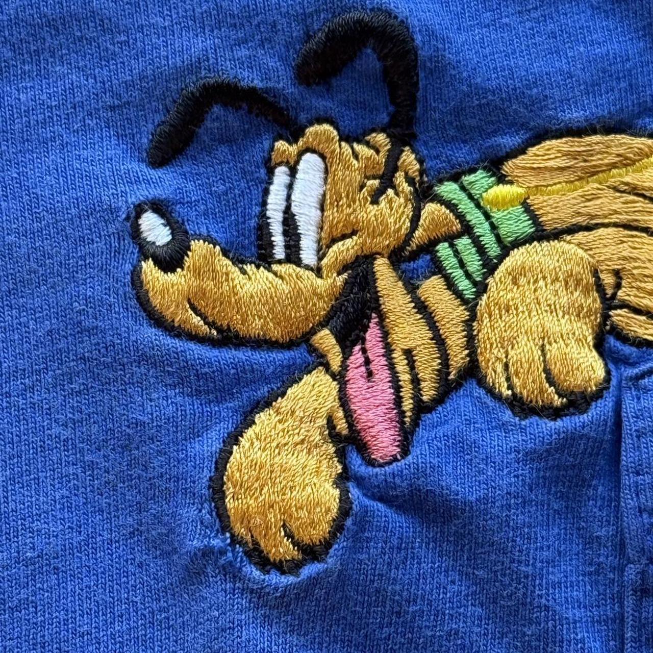 Vintage Mickey & Pluto Disney Store 90s Pocket T Shirt (XL)