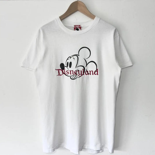 Vintage Disneyland Mickey Mouse Embroidered 90s T Shirt (M)