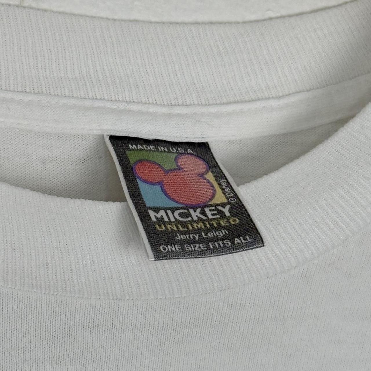 Vintage 90s Mickey Mouse Summer Island White T Shirt (XL)