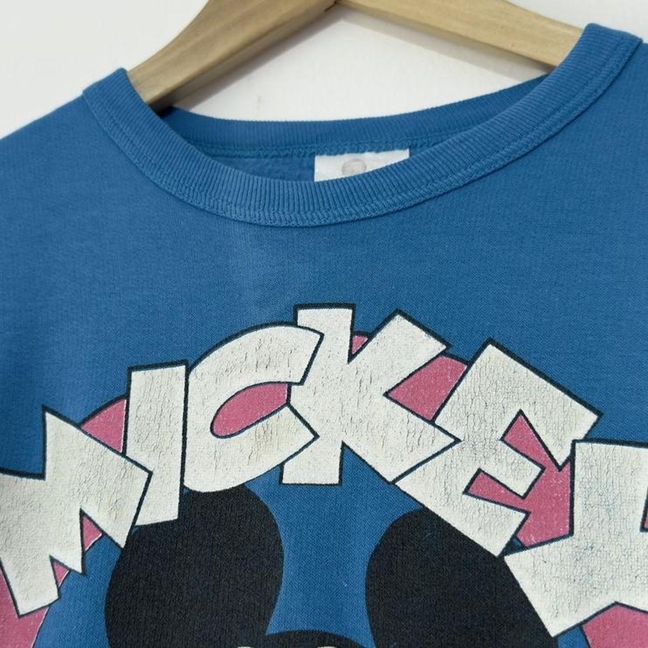 Vintage Disney Mickey Mouse 80s Blue Sweatshirt (S)