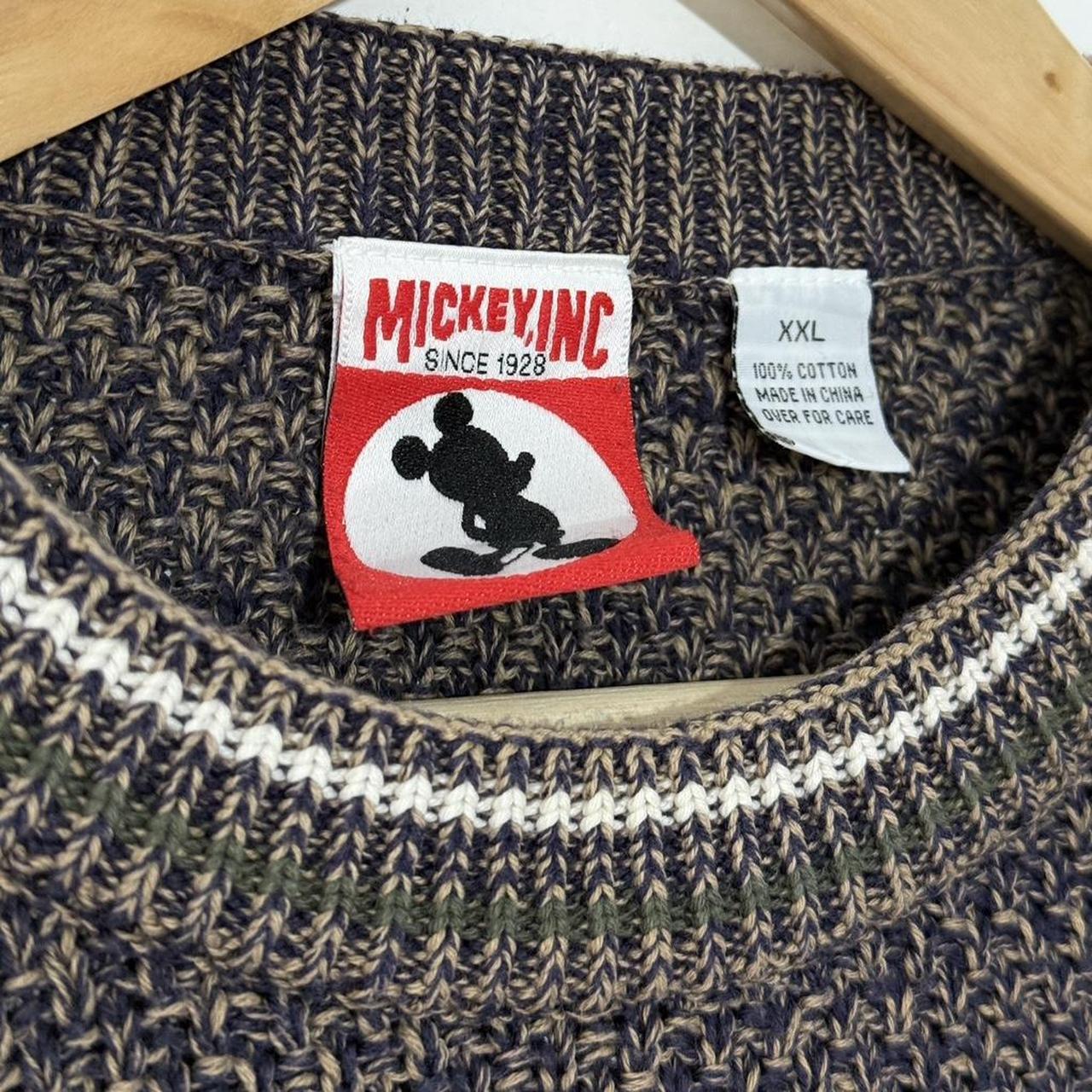 Vintage Mickey Mouse Embroidered Knitwear 90s Jumper (XXL)