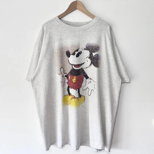Vintage Mickey Mouse Glitchy 90s T Shirt (XXL)