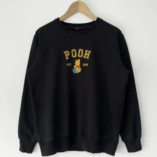 Winnie the Pooh Embroidered Spell Out Sweatshirt (M)