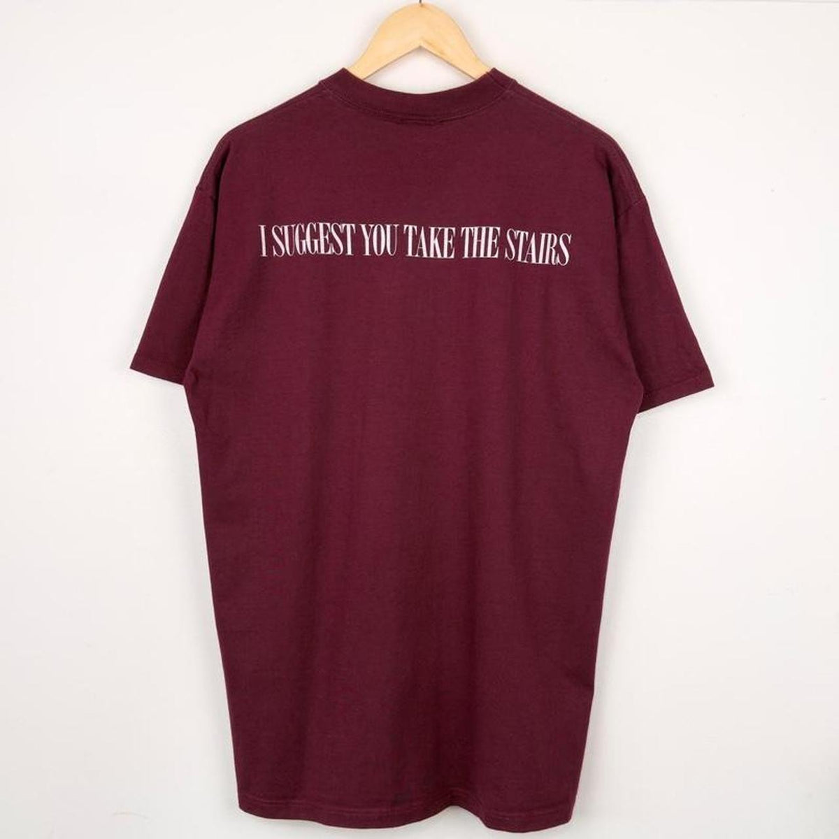 Vintage 90s Tower of Terror Mickey Burgundy T Shirt (L)