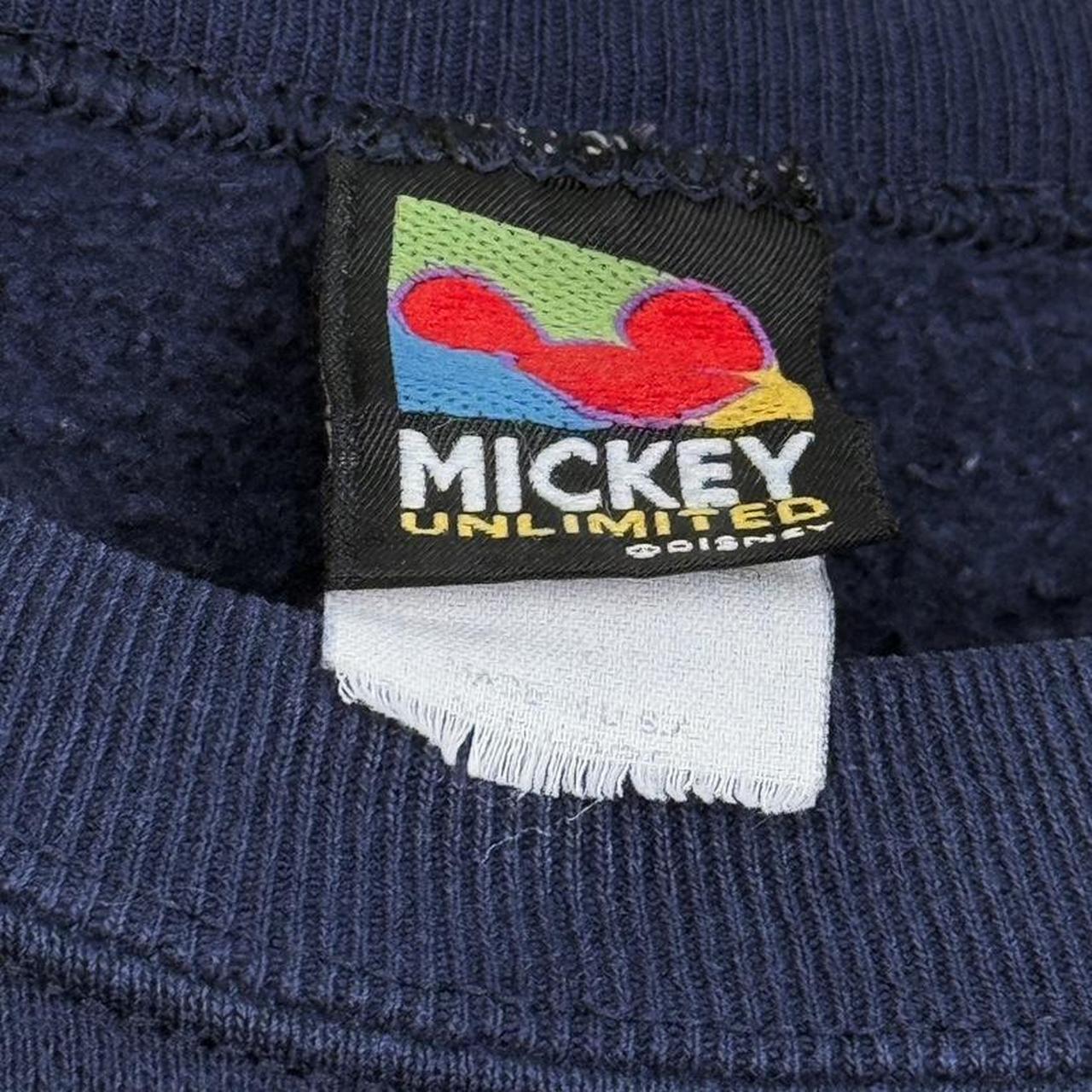 Vintage Mickey Mouse Embroidered Outline 90s Sweatshirt (XL)