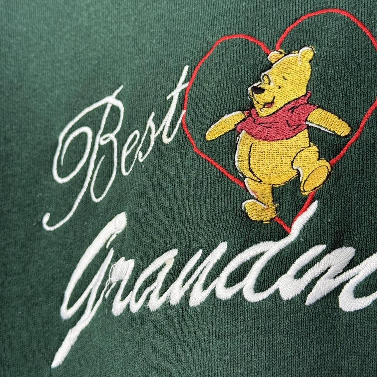 Vintage Winnie the Pooh Best Grandma Embroidered 90s Sweatshirt (XXL)