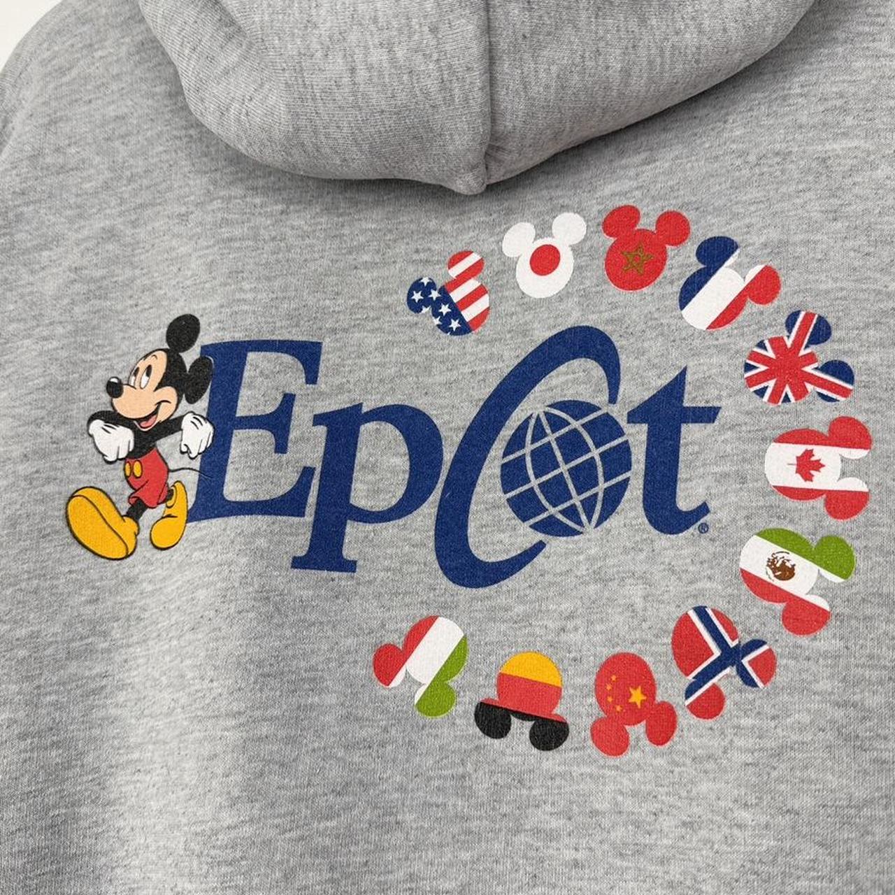 Vintage Epcot Walt Disney World Mickey 00s Zip Up Hoodie (XXL)