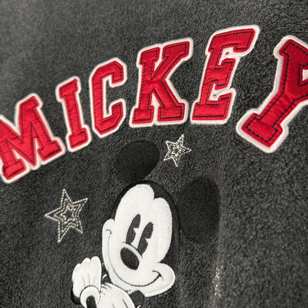 Mickey Mouse Embroidered 2000s Fleece Sweatshirt (L)