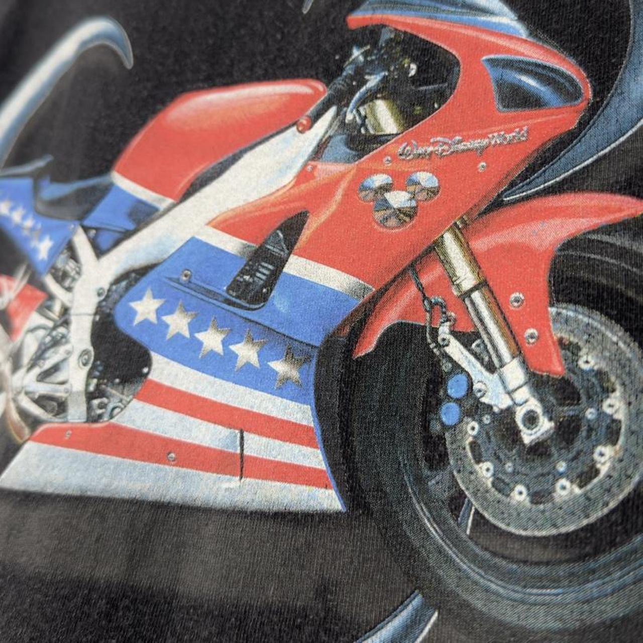 Vintage Walt Disney World Motorbike USA 00s T Shirt (S/M)