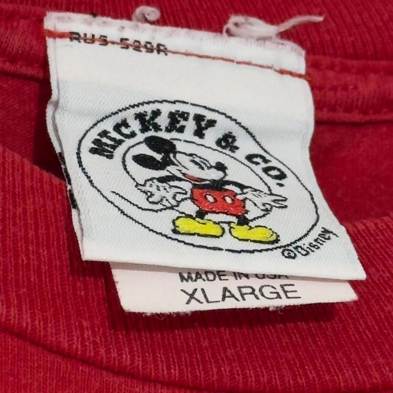 Vintage Mickey Mouse Embrodiered 90s T Shirt (XL)