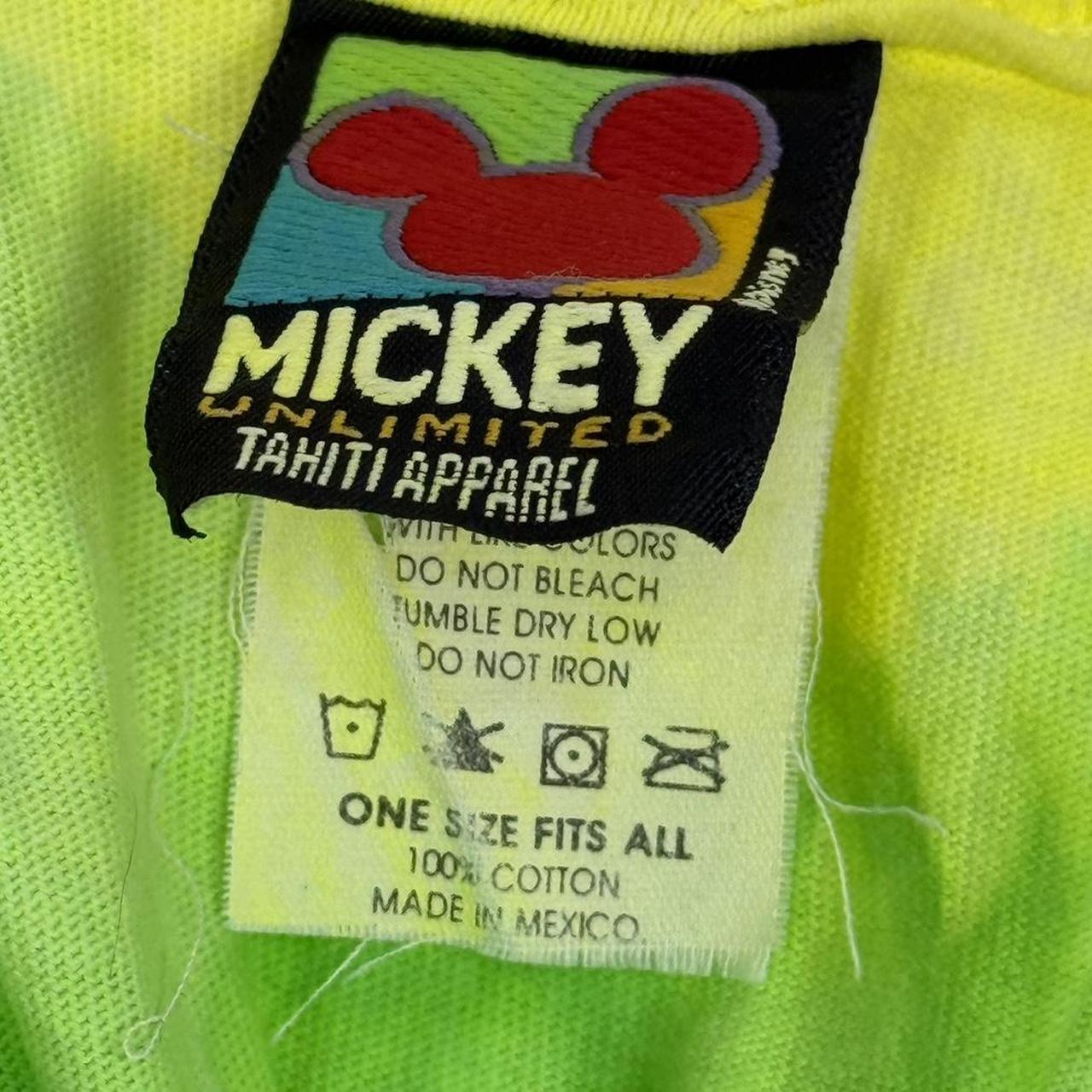 Vintage Mickey Mouse Tie Dye 90s Vest Tank Top (One Size Fits All)