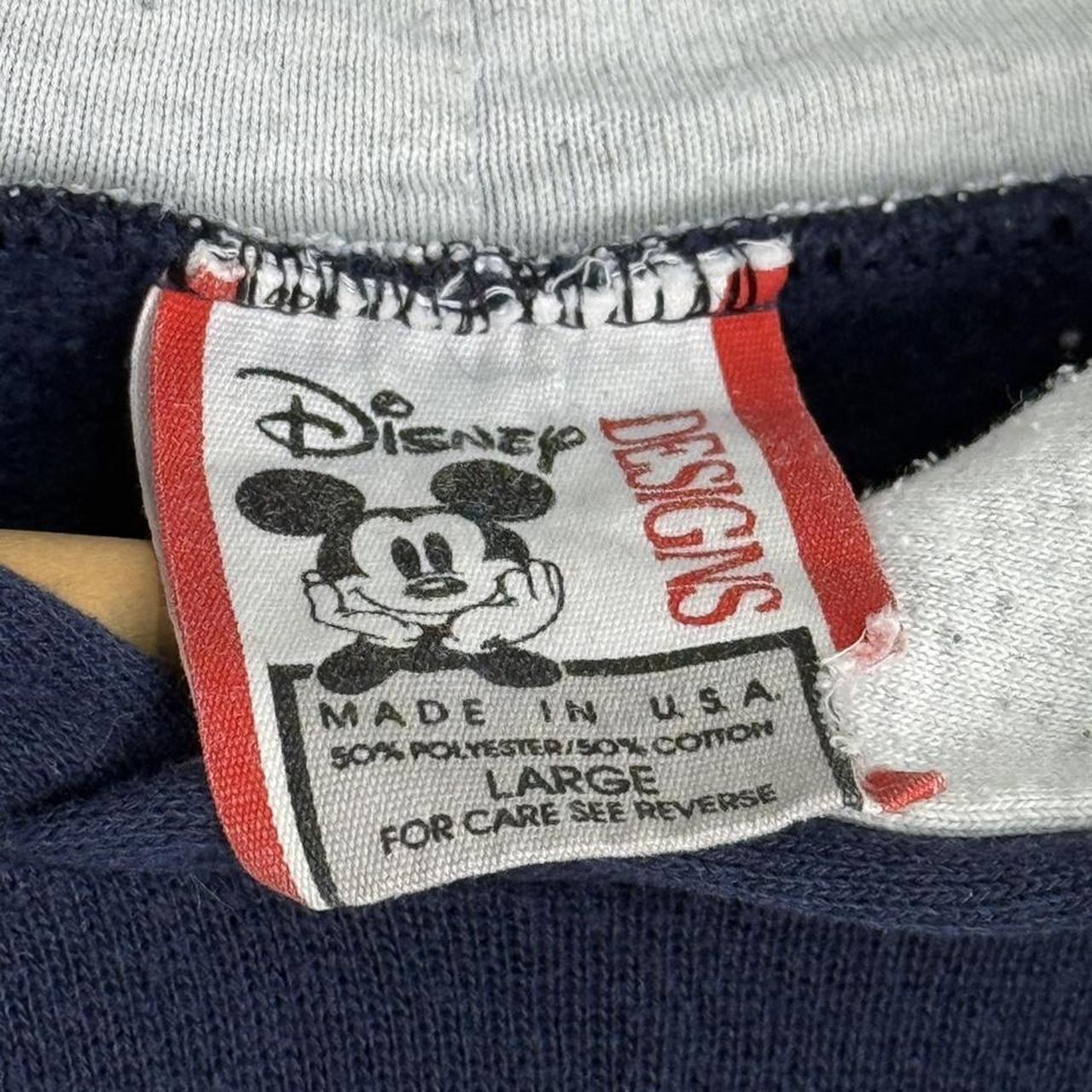Vintage Mickey Mouse Spell Out 90s Hoodie (L)