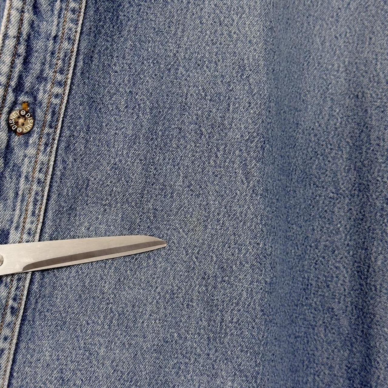 Vintage Mickey & Friends Embroidered 90s Denim Shirt (L)