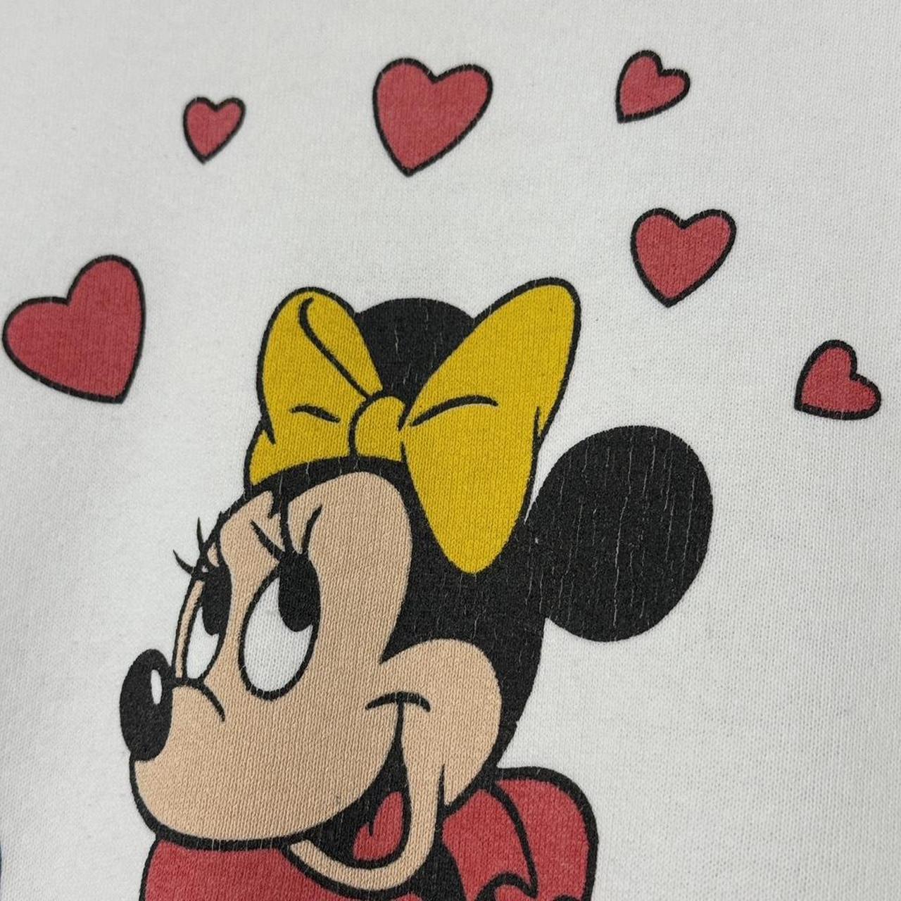 Vintage Minnie Mouse Love Hearts 90s Sweatshirt (S)