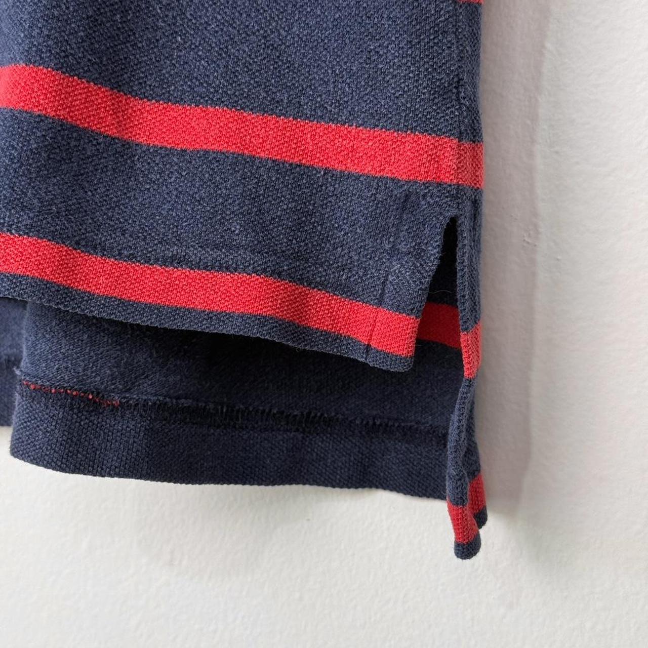 Vintage Mickey Mouse Striped 90s Polo Shirt (M)
