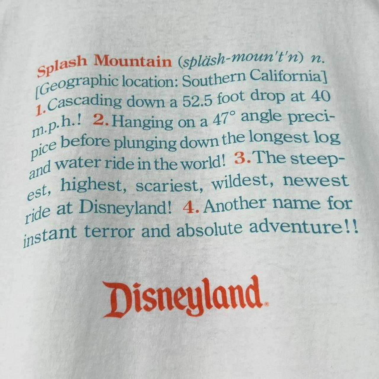 Vintage Disneyland Splash Mountain T Shirt (L)