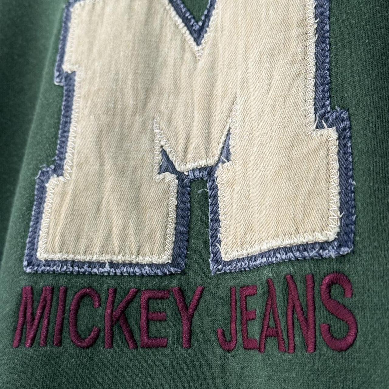 Vintage Mickey Jeans Embroidered 90s Sweatshirt (XL)