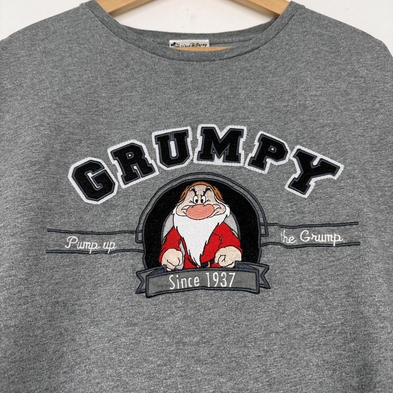 Vintage Walt Disney World Grumpy Embroidered 00s T Shirt (L/XL)