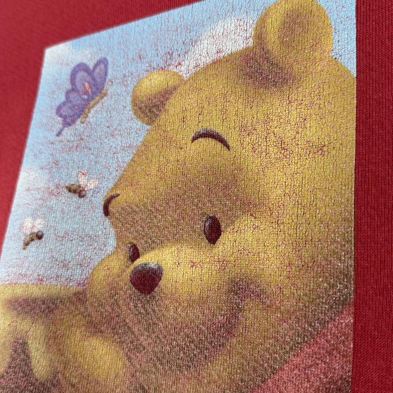 Vintage Pooh Honey of a Bear Disney Store Red 00s Sweatshirt (S)