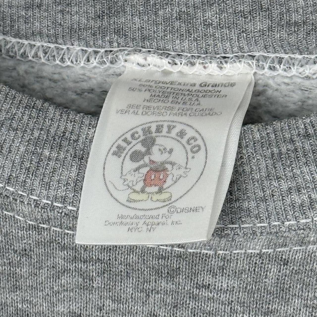 Vintage 90s Mickey & Co Patch Grey Sweatshirt (XL)