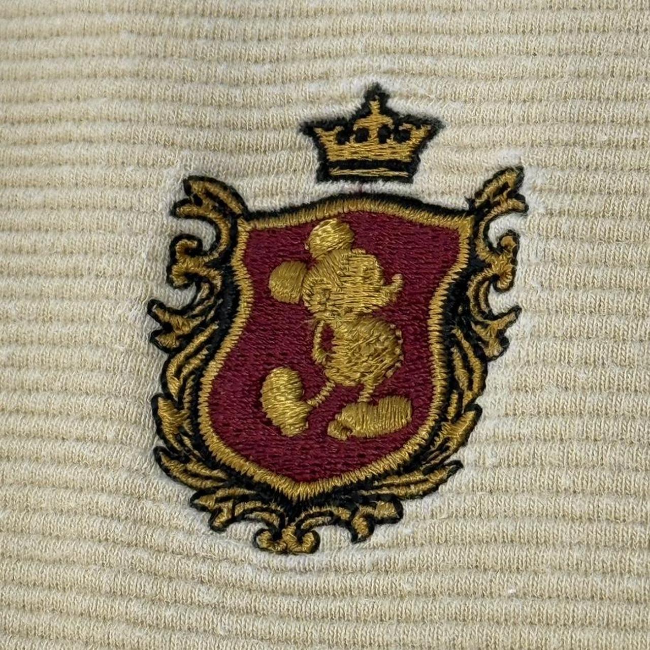 Vintage Mickey Mouse Crest Disneyland Embroidered 00s Polo Shirt (L)