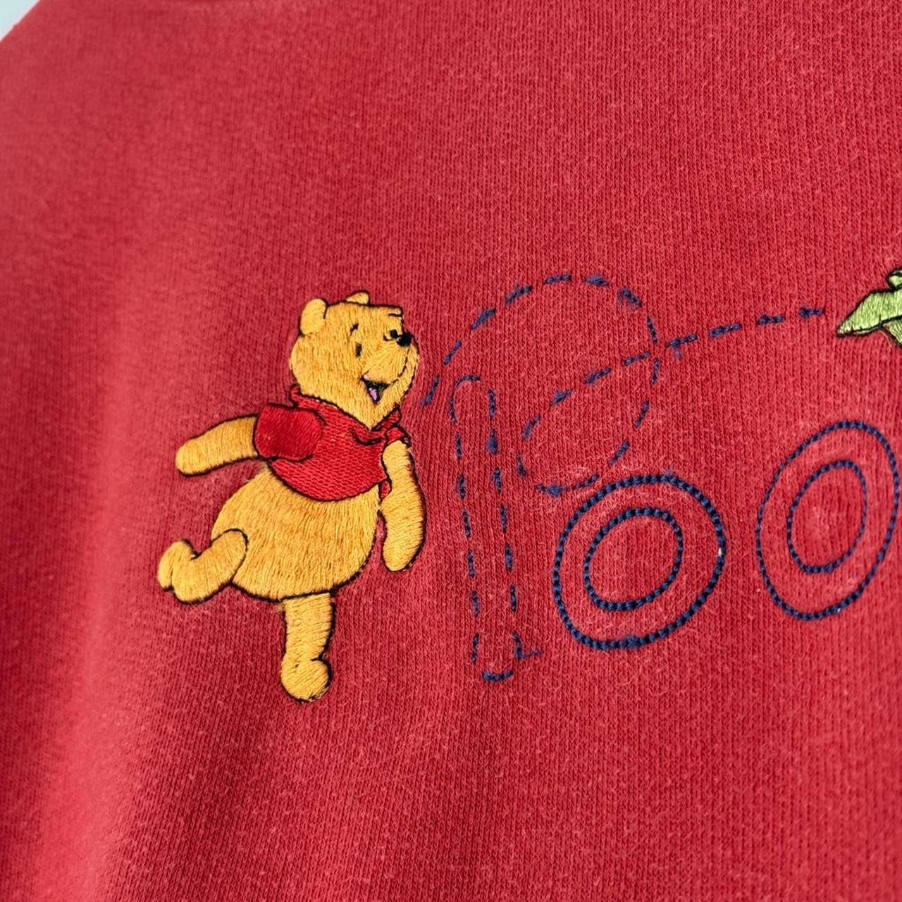 Vintage Winnie the Pooh Paper Airplane Embroidered 90s Sweatshirt (XL)