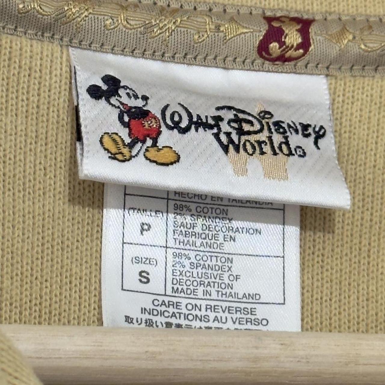 Vintage Walt Disney World Mickey Crest 00s Full Zip Sweatshirt (Women's S)
