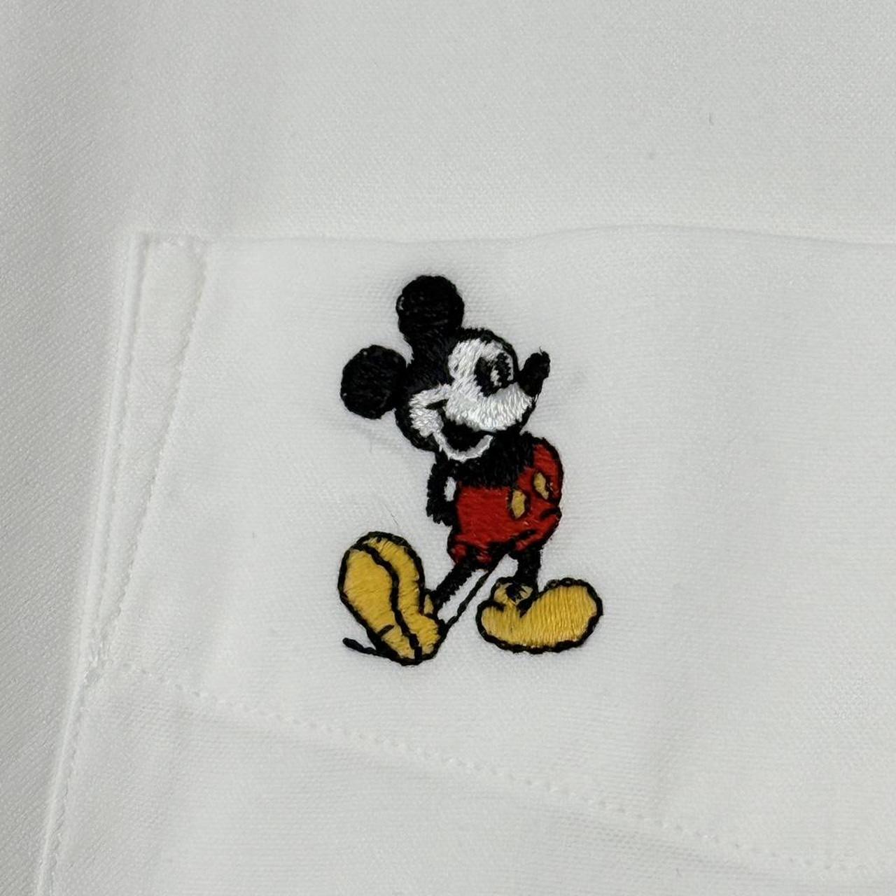 Vintage Mickey Mouse 90s Long Sleeve Button Up Shirt (XL)