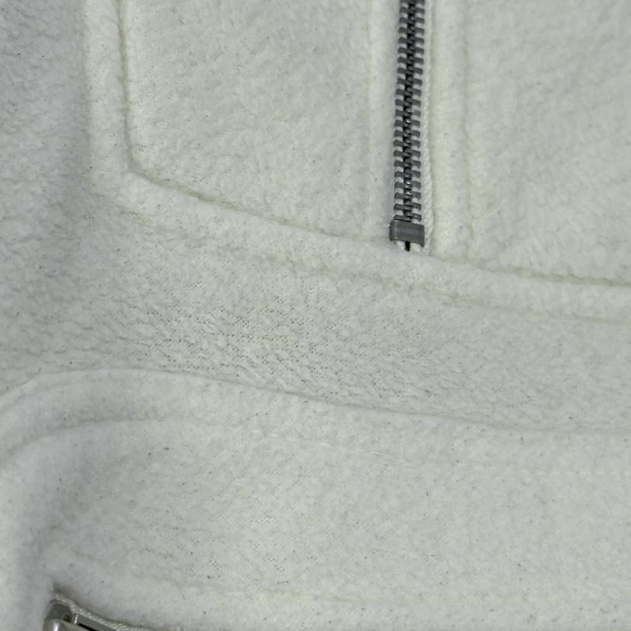 Vintage Mickey Mouse Cream Fleece 90s Quarter Zip  (XL)