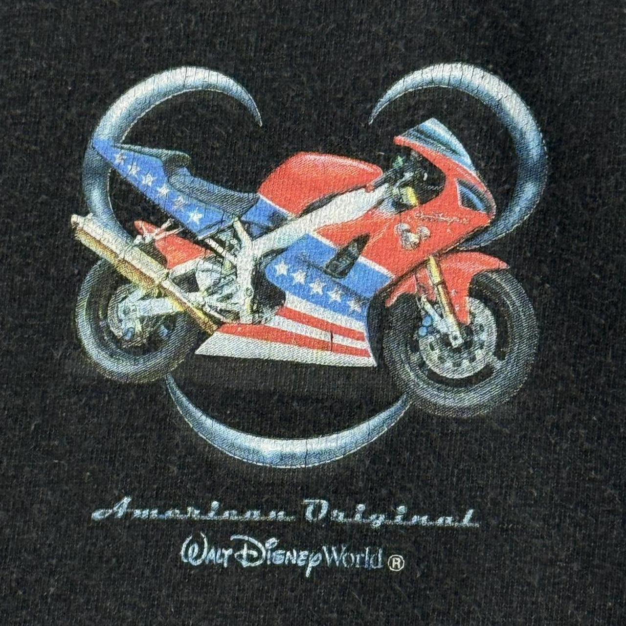 Vintage Walt Disney World Motorbike USA 00s T Shirt (S/M)
