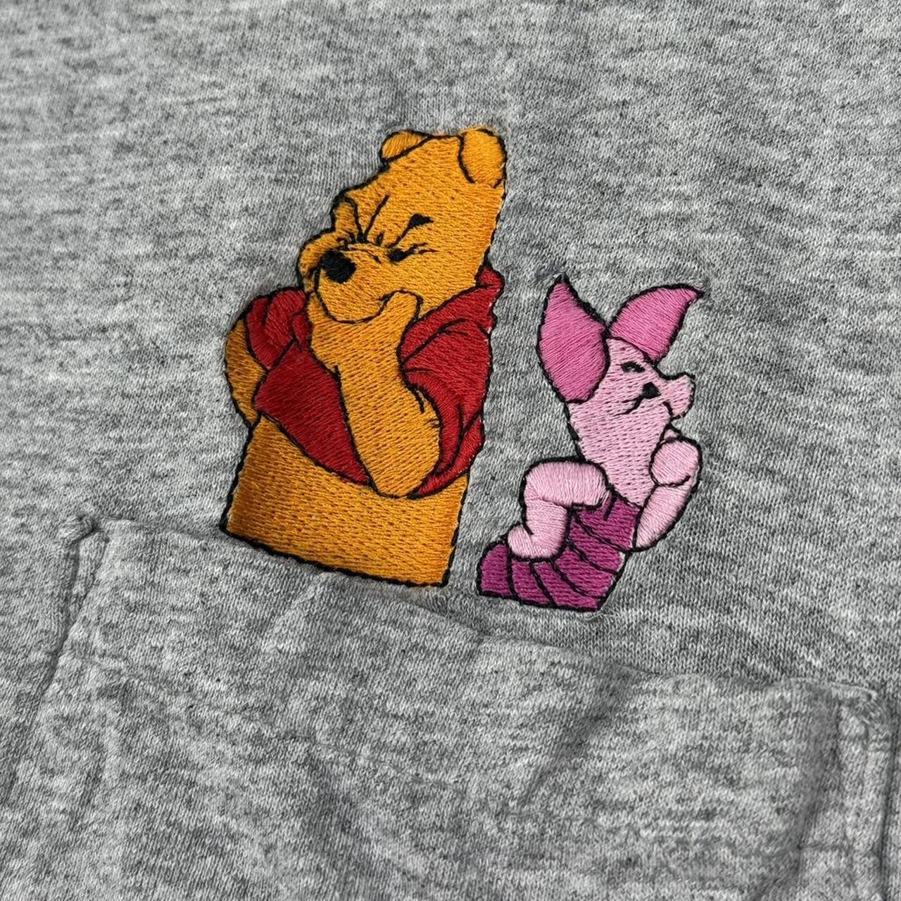 Vintage Pooh & Piglet Embroidered Disney Store 90s Pocket T Shirt (L)