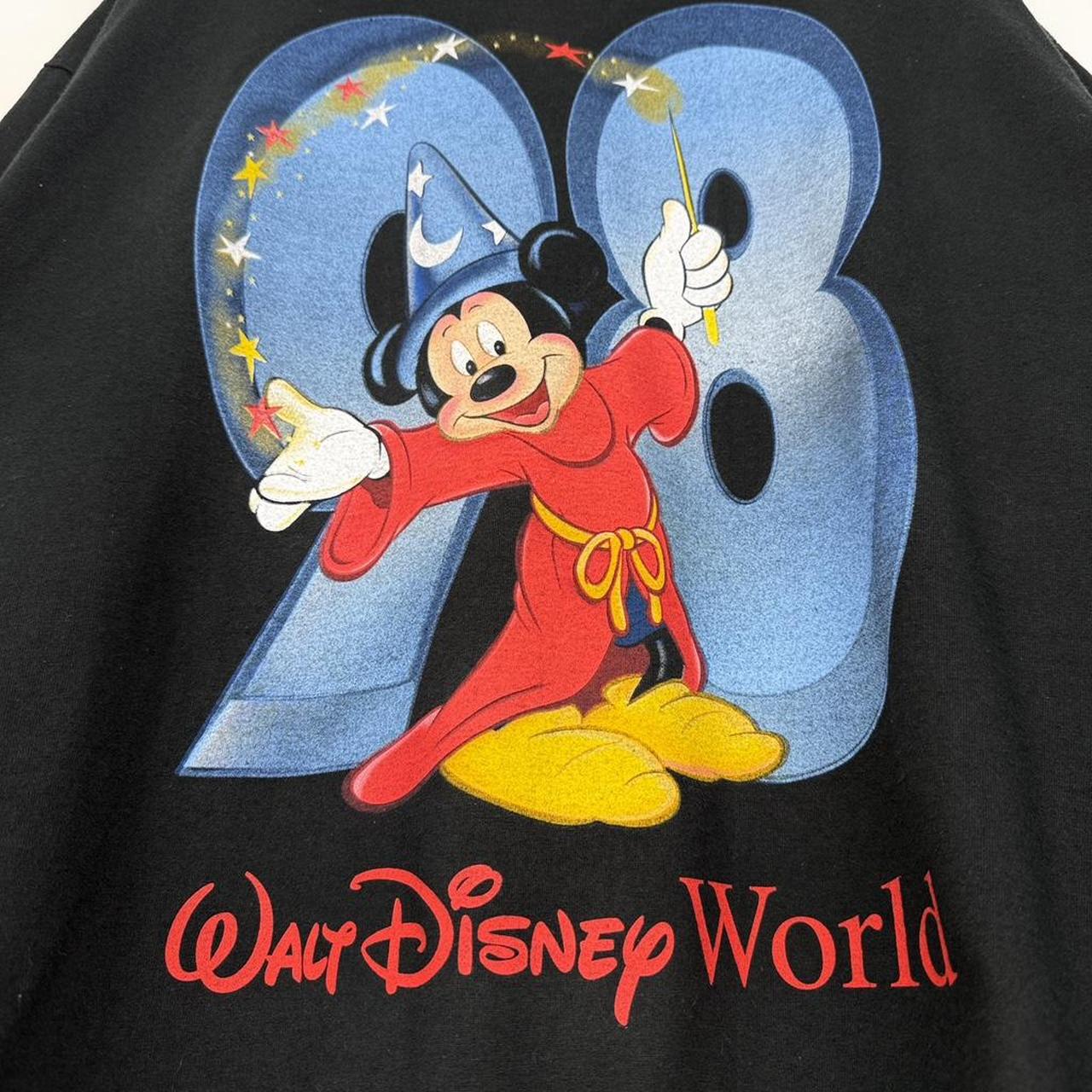 Vintage 1998 Walt Disney World Sorcerer Mickey Black T Shirt (XXL)
