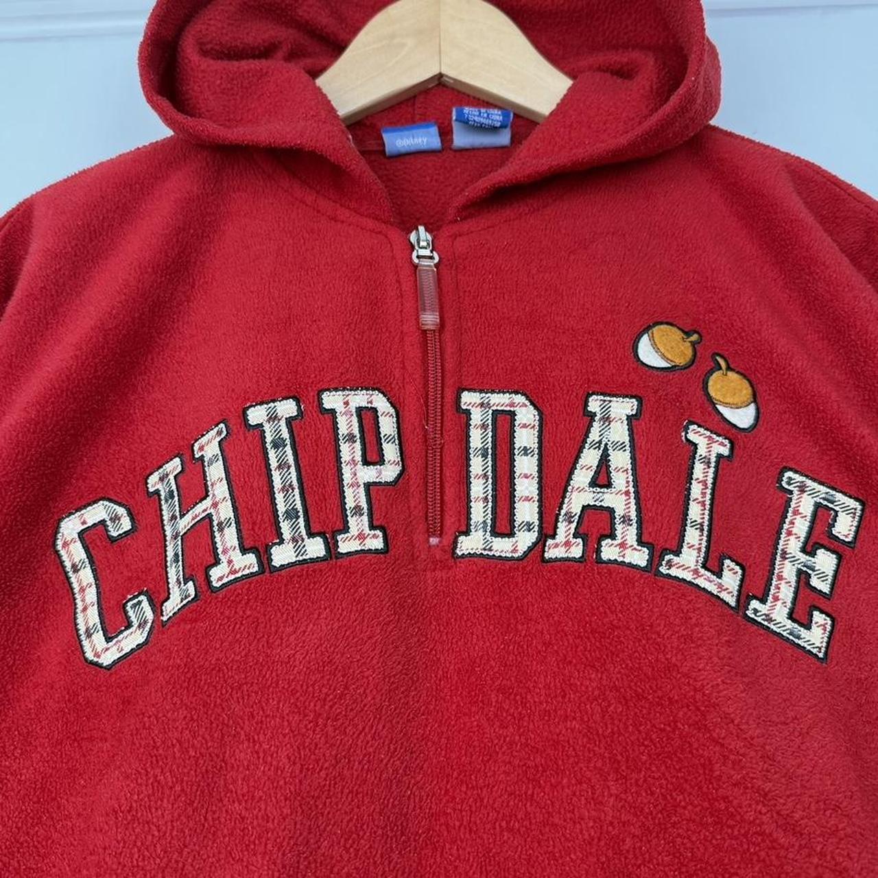 Disney Chip & Dale Embroidered Zip Up Hoodie (L)