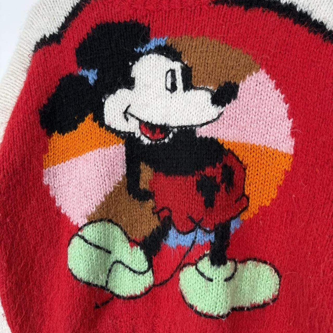 Vintage Mickey Mouse Knitwear Youth Jumper (21 x 19.5)