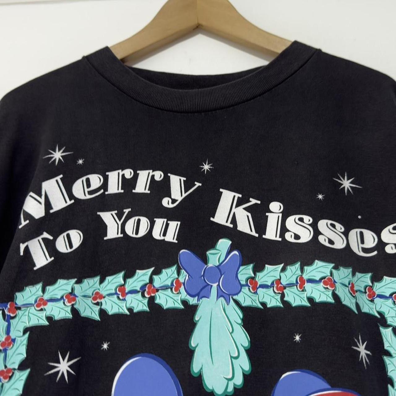 Vintage Merry Kisses To You Mickey & Minnie 90s T Shirt (Long XL)